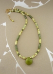 ketting druppel jade