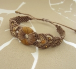 armband macramé jaspis donut