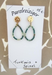 oorknopjes turkoois + spinel