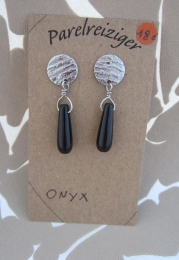 oorknopjes onyx