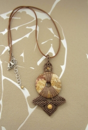 macramé hanger donut landschapsjaspis